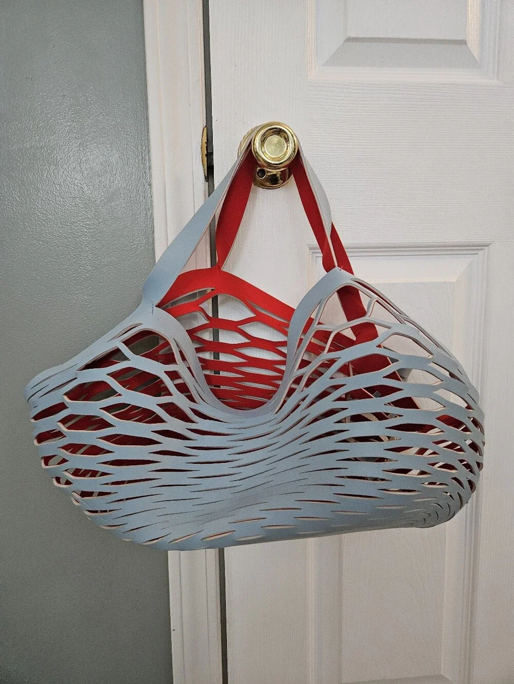 Sea Star Beachwear Frances Valentine Fisherman's Red/Blue Reversible Bag